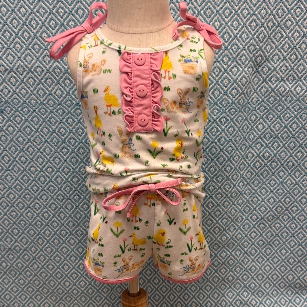 Kids Set with Animal Print and Pink Accents